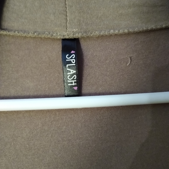 Splash Open Front Draped Cardigan Pockets Medium - Picture 8 of 8